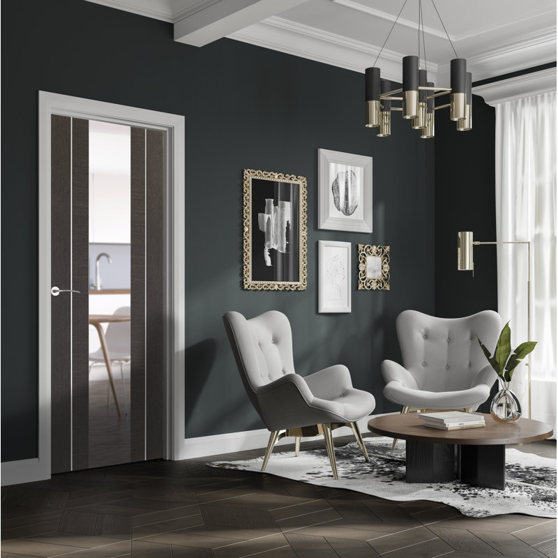 Forli Glazed Internal Door Prefinished, 1981mm H x 686mm W x 35mm D