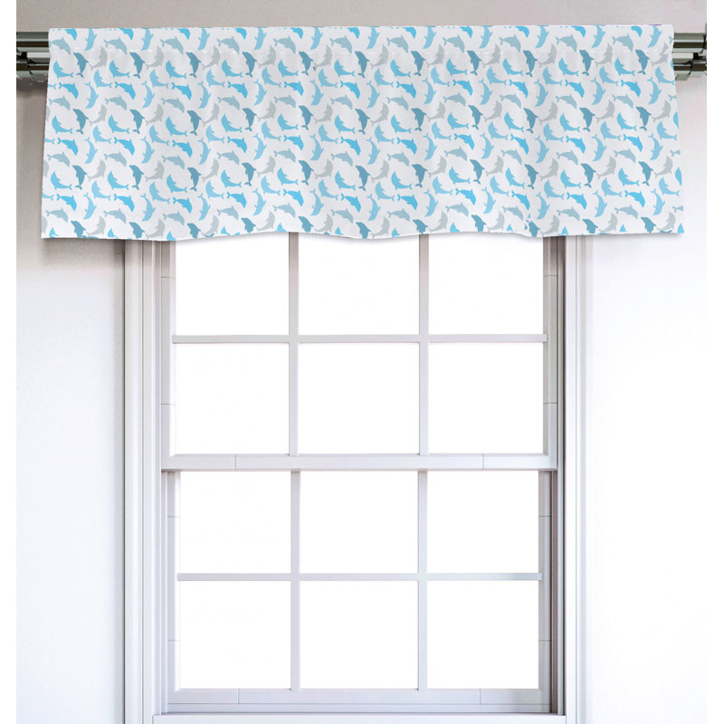 Sateen Ruffled Window Valance
