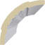 Moulure couronnée Endurathane Brightton, H 3 1/2 po x P 3 1/2 po x F 5 po x L 94 1/2 po, (répétition 3 3/4 po), apprêtée en usine