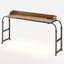 Adjustable Height Iron Drafting Table with Built-In Electrical Outlet-353518210