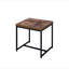 Table de bout Bob en chêne vieilli et finition noire