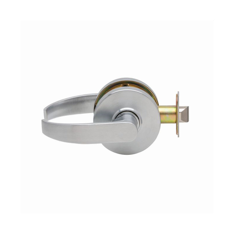 Levier de porte de passage, Chrome satiné