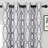 Elfrida Geometric Room Darkening Thermal Grommet Curtain Panels-1315585225-1315585230