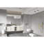 Grand miroir mural avec cadre en métal - 84 po X 48 po, rouille, reflet transparent, pour salle à manger et chambre à coucher H Structure rouillée, lignes, salle de bain moderne