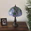 Bernia Tiffany Table Lamp Stained Glass Green Leave LED Bulb Included Pull Chain Switch 22" H-2003969565