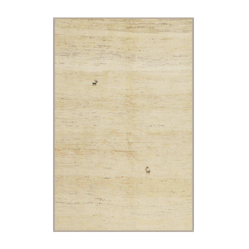Tapis gris/brun zone contemporaine, Rectangle 5 pi x 7 pi