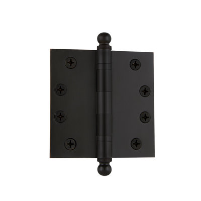 Grandeur 4" Ball Tip Heavy Duty Hinge with Square Corners