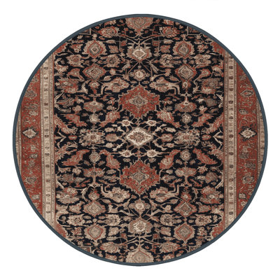 Machine Washable Persian Brown Area Rug