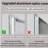 65x21 inch full-length mirror with light, full-length mirror wall hung, suitable for bedroom, dimming, and 3-color lighting