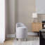 Tabouret de coiffeuse 18 po avec pivot en métal doré et velours-524469236-524469238