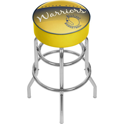 NBA Swivel Upholstered Counter Stool with Metal Frame