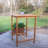 Anjlee 31.5" Square Teak Wood Bar-Height Patio Dining Table