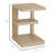 Tan Chairside Table