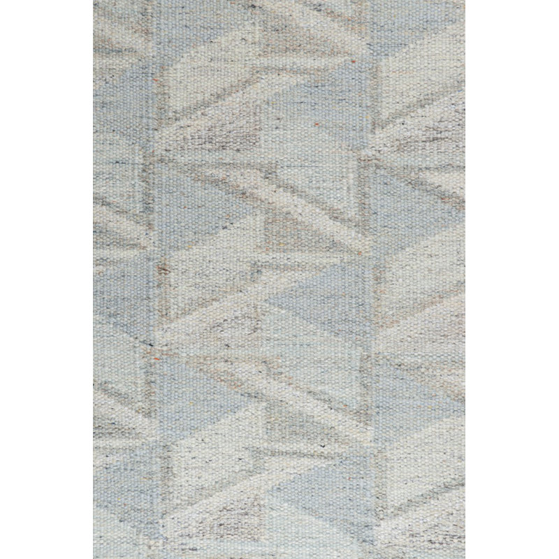 Scandinavian Wool Geometric Area Rug, Rectangle 6' x 9'