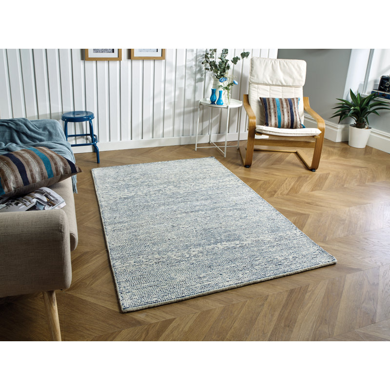 Magdaleno Solid Colour Wool Hand Woven Area Rug, Rectangle 120 x 170cm