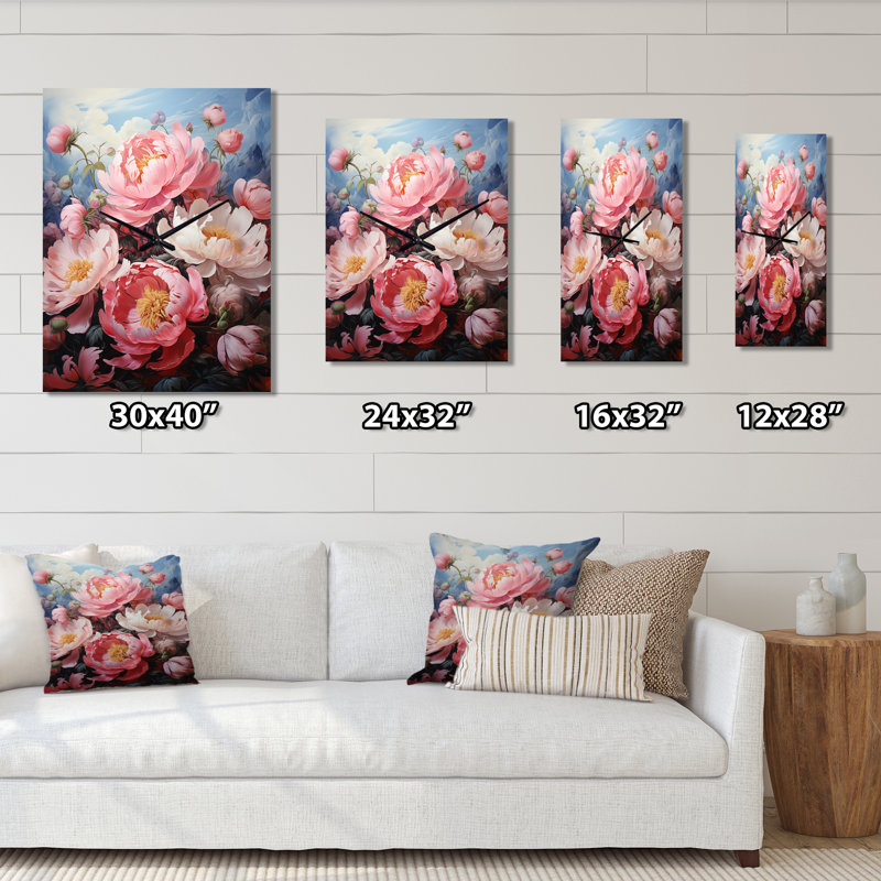 Jazyah - Horloges murales florales, Moyen