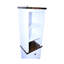 Armoire de rangement pour salle de bain avec style, tablettes réglables, tiroir, noyer noir blanc, s'intègre bien dans les pièces et le rangement du salon - proportionnée-967182073
