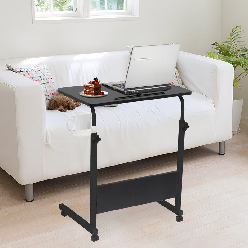 Adjustable Computer Desk, 69cm H x 60cm W x 40cm D, Black