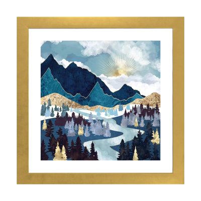 Valley Sunrise - impression d'art graphique