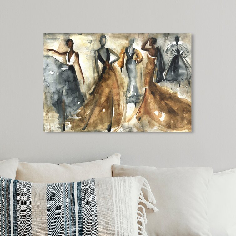 Lectures Gold  Fashion and Glam Wall Art by Oliver Gal