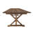 Eternity Rectangular Solid Pine Farm Dining Table with Folding X-Style Legs-88870827-88870830