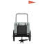 VidaXL Pet Vélo Remorque Vélo Cargo Poussette Chien Tissu et fer Oxford-99453761-99453755