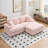 79.3''Modern Corduroy L-Shaped Sectional Sofa with Ottoman-1508237305