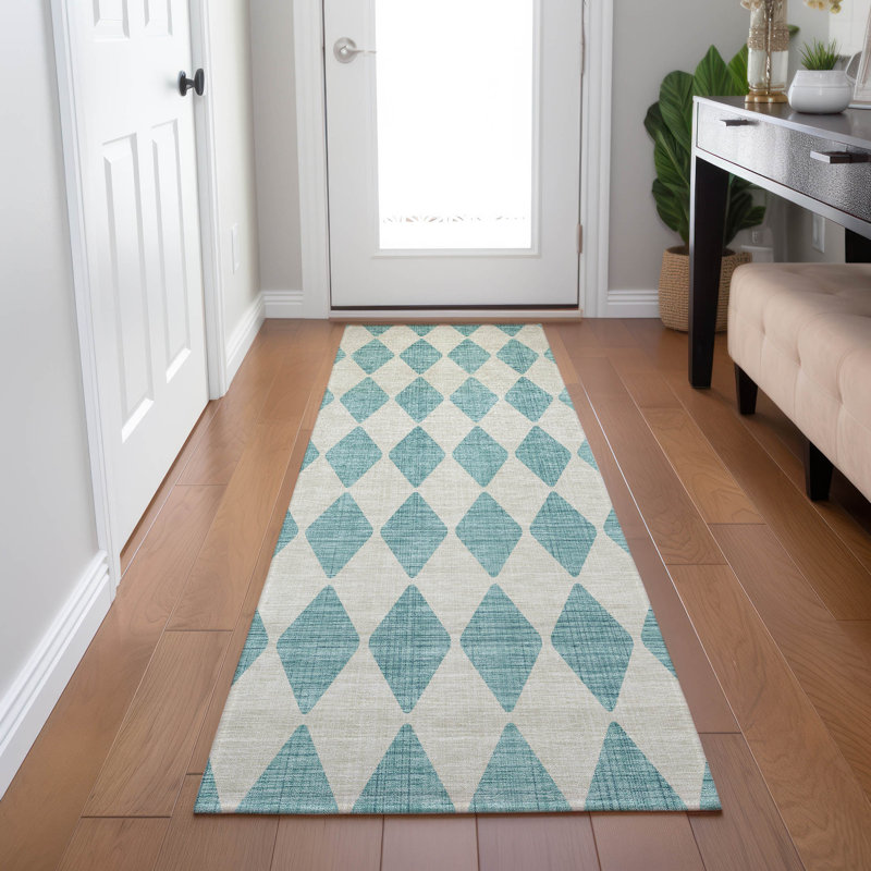 Tapis intérieur / extérieur Fayme, Tapis de couloir 2 pi 3 po x 7 pi 6 po