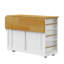 Grand îlot de cuisine 48 po avec 2 tabourets de bar K&K-1690862883