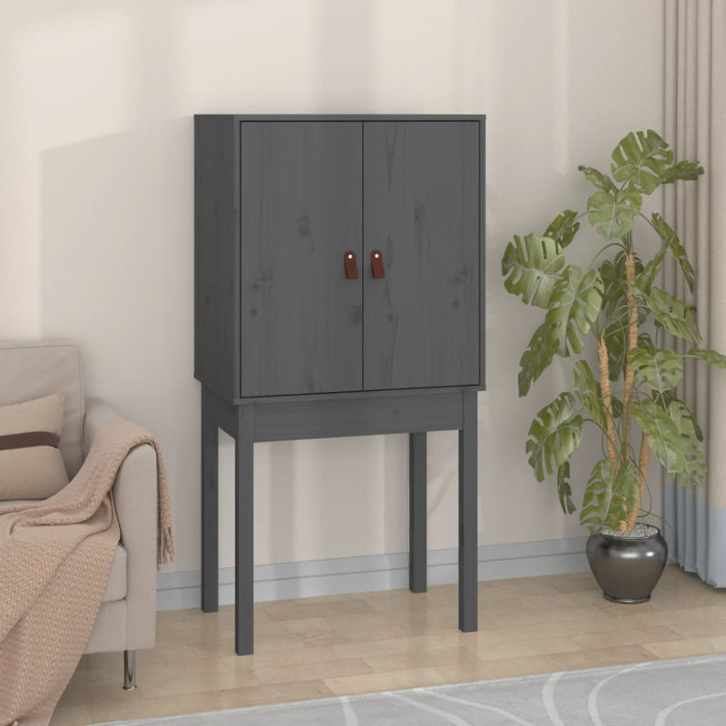 Kaleema 60cm Solid Wood Sideboard, Grey