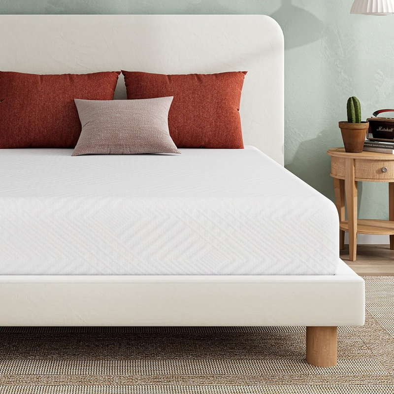 6-inch Twin Green Tea Memory Foam Mattress With Cooling Gel
