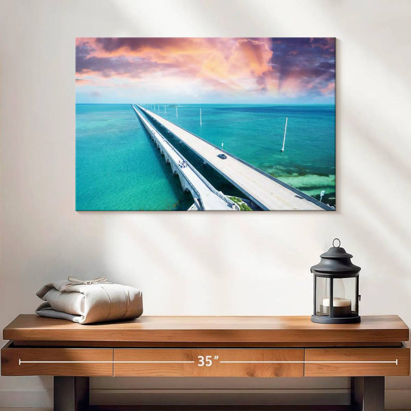 Lilie Scenic Seven Mile Bridge, Floride, H 16 po x l 24 po