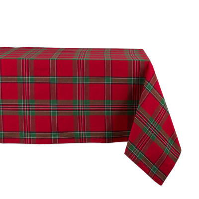 Ulmer Plaid 100% Cotton Tablecloth