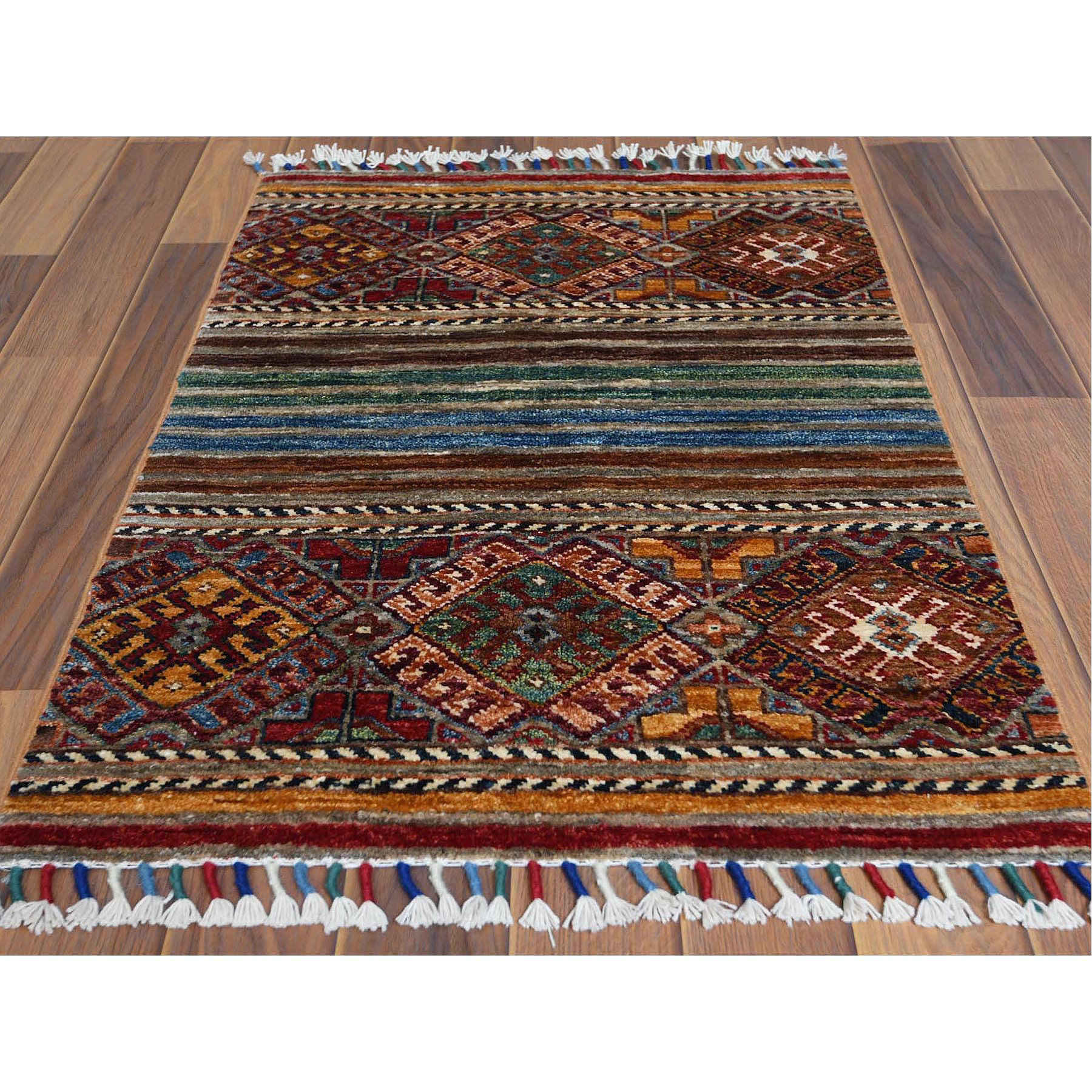 Vibrant Wool Hand Knotted Rug