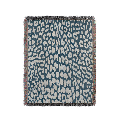 Delo Animal Print Cotton Blend Blanket Throw