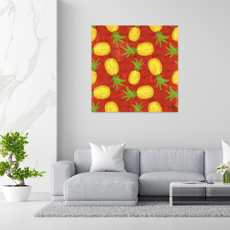 Good Vibes, motif tropical, été, art tropical, H 48 po x l 48 po