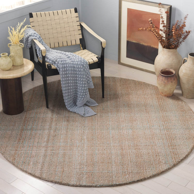 Tandre Hand Tufted Performance Rug, Round 6'