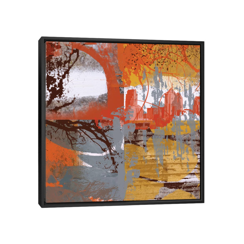 Daydream, impression sur toile tendue, H 18 po x l 18 po x P 1,5 po, Toile avec cadre noir, Pas de tapis