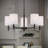 Zanesfield 5 - Light Fabric Dimmable Classic / Traditional Chandelier-1800031963