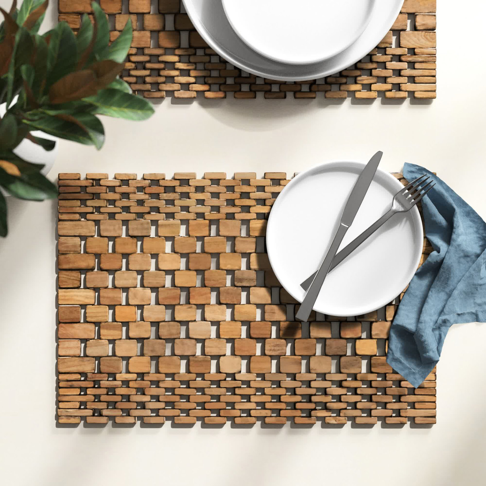 Solace Reversible Placemat, Teak