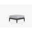 Charcoal Aluminum Outdoor Ottoman; Palisades Cream-1694731021-1694731020