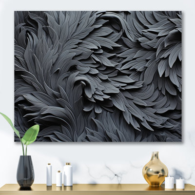 Gris spiralé fractal Sprial II - abstrait spirales murales