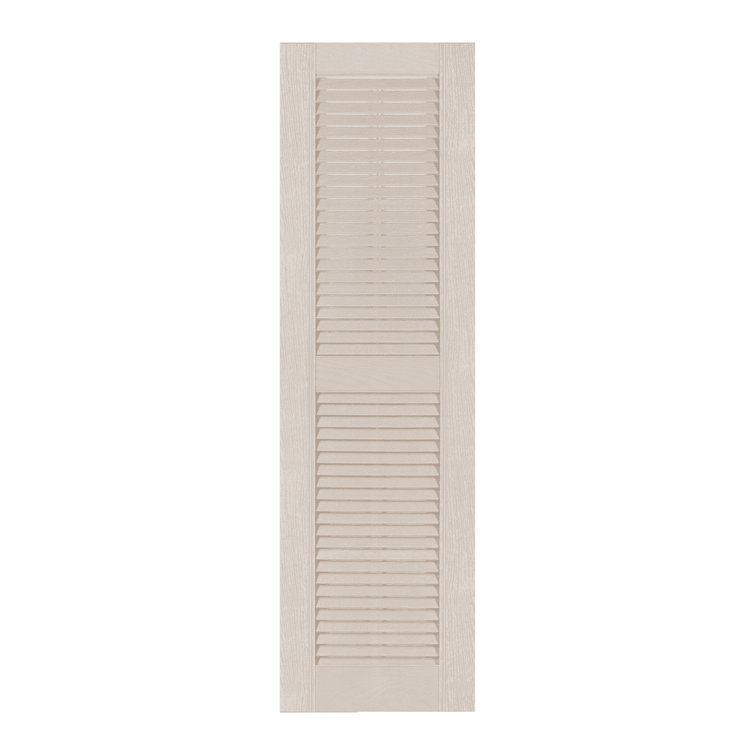 Custom Louvred Shutter with Straight Top