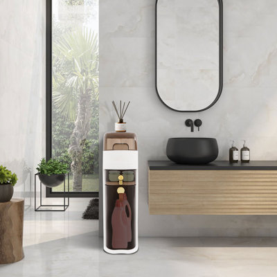 2-Tiers Bathroom Floor Cabinet