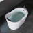 51" X 31" Freestanding Acrylic Whirlpool Soaking Bathtub With Jet Massage Function