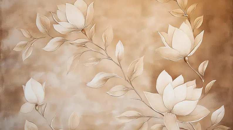Doux harmonie magnolia, L 108 po x l 192 po