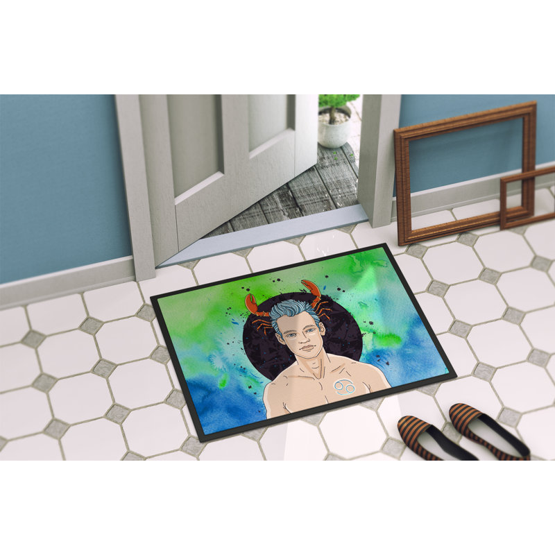 Enseigne de cancer 36 po x 24 po tapis de porte extérieur antidérapant