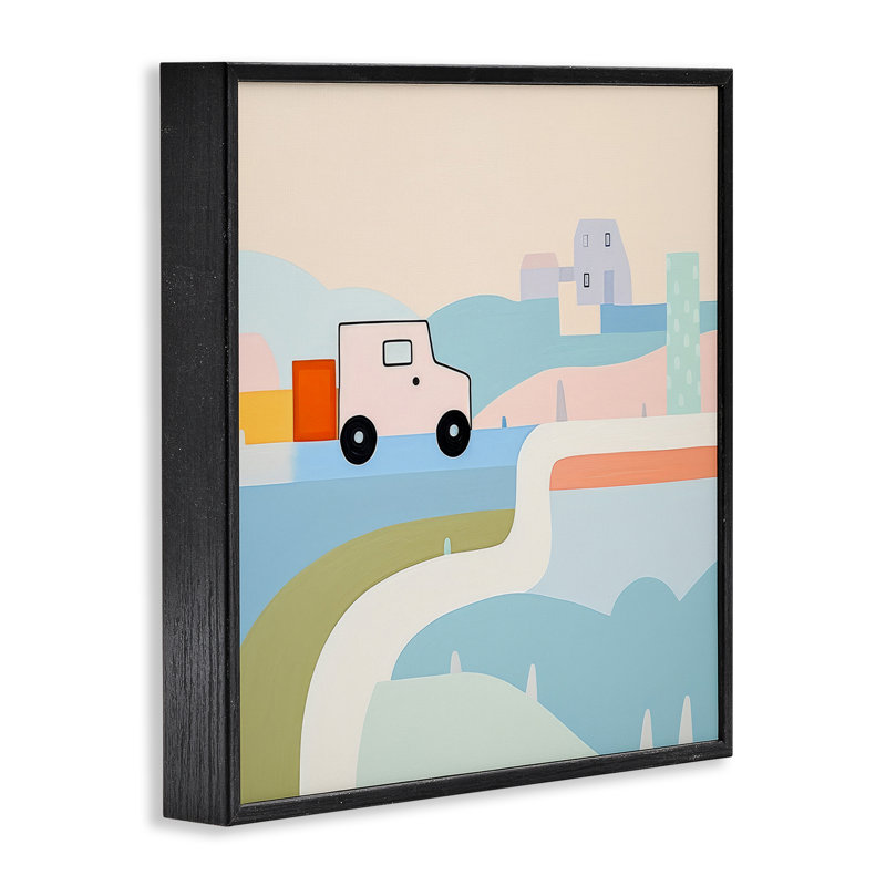 Imagination sur roues, estampe numérique encadrée par Lazar Studio, Giclée encadrée noir minuit, H 17 po x l 17 po