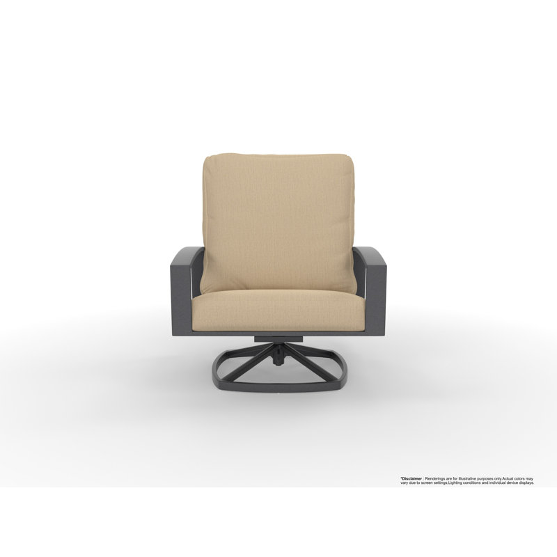 Arc Outdoor Lounge Chair, Cast Lagoon, Graphite