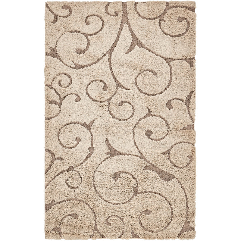 Triggs Floral Indoor Rug, Rectangle 4' x 6'